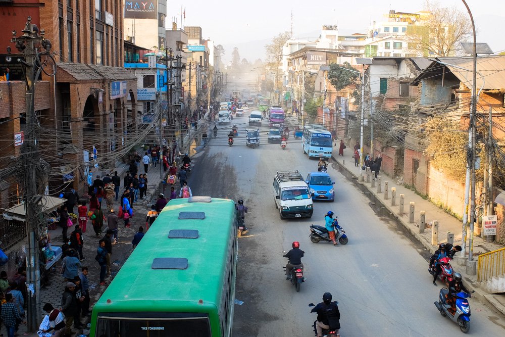 Katmandu satiksme - Labākās budžeta viesnīcas Katmandu
