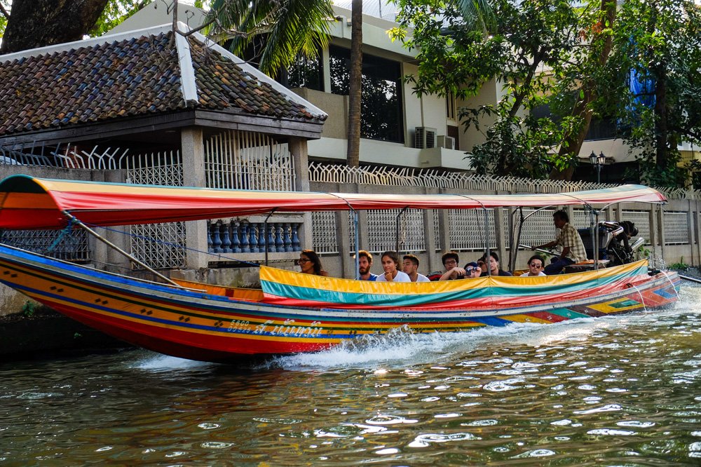 Kanāla laiva Bangkokā, Taizemē - 2 nedēļas Taizemē - Ceļojums uz Taizemi ir sācies